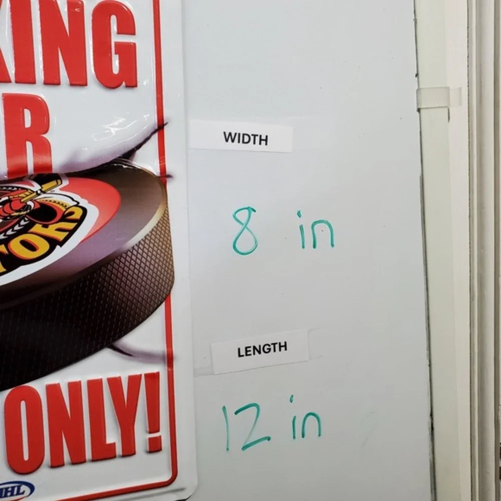 Binghamton Senators AHL Hockey Fans Only Metal Parking Sign 8x12 Team M-Boss Red